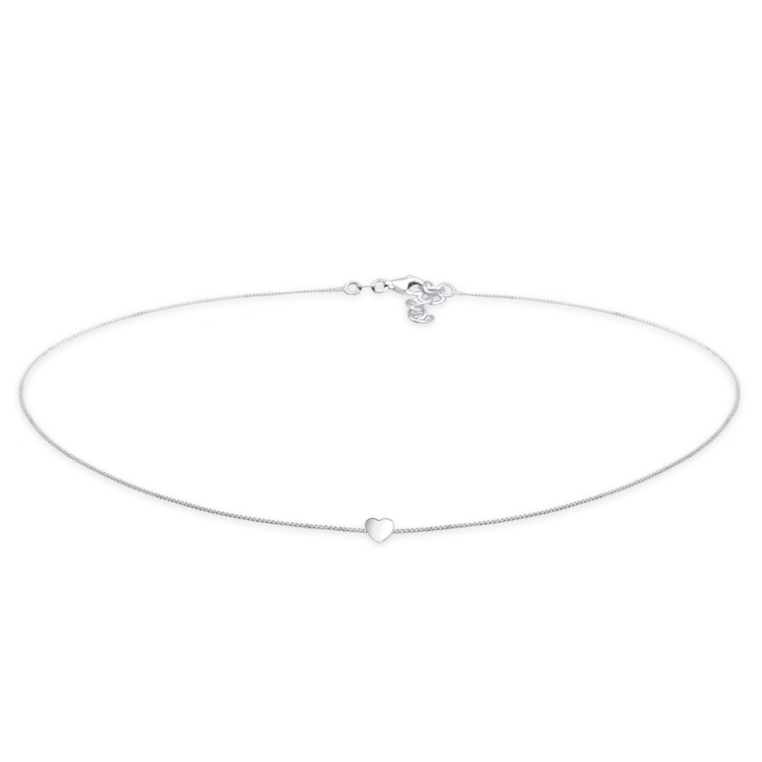 Silber - Elli | Choker Herz | 925er Sterling Silber