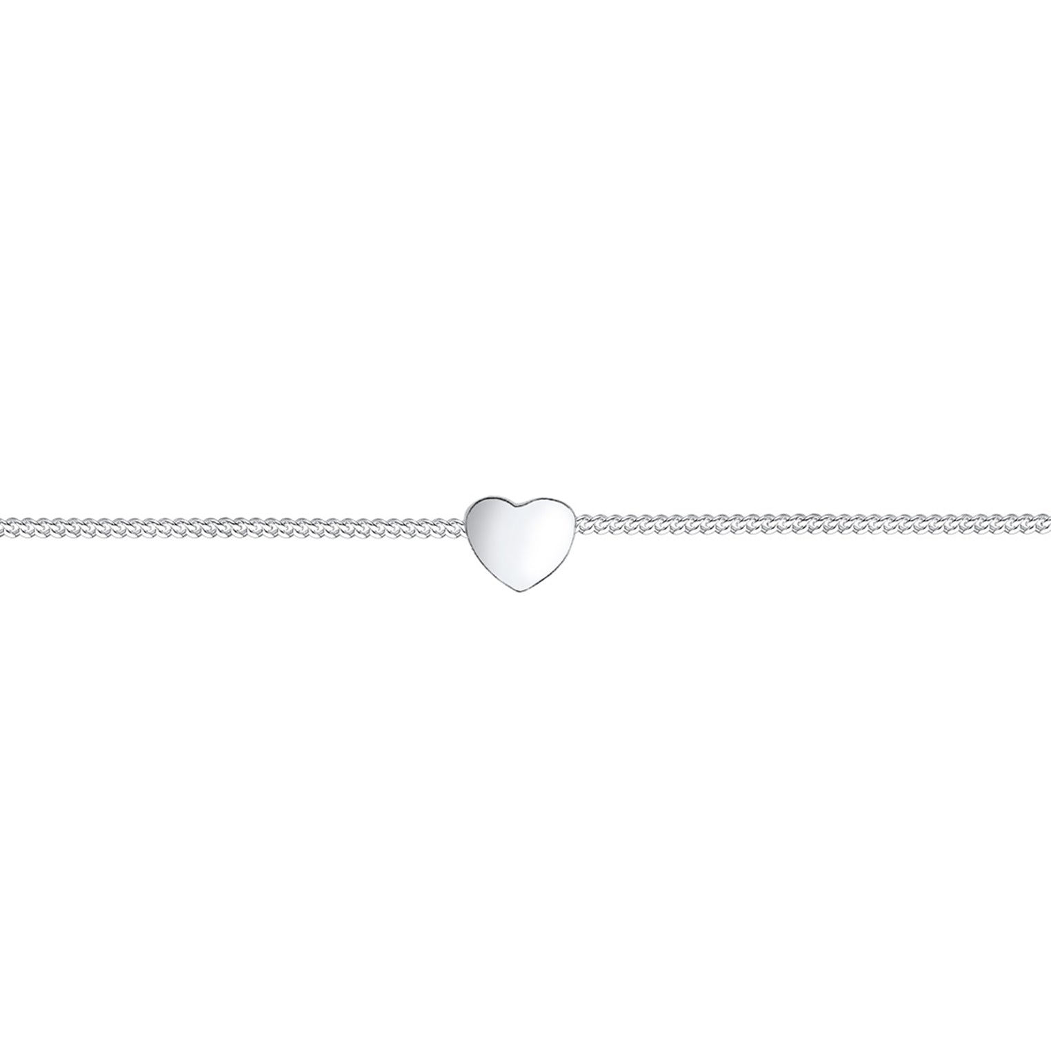 Silber - Elli | Choker Herz | 925er Sterling Silber