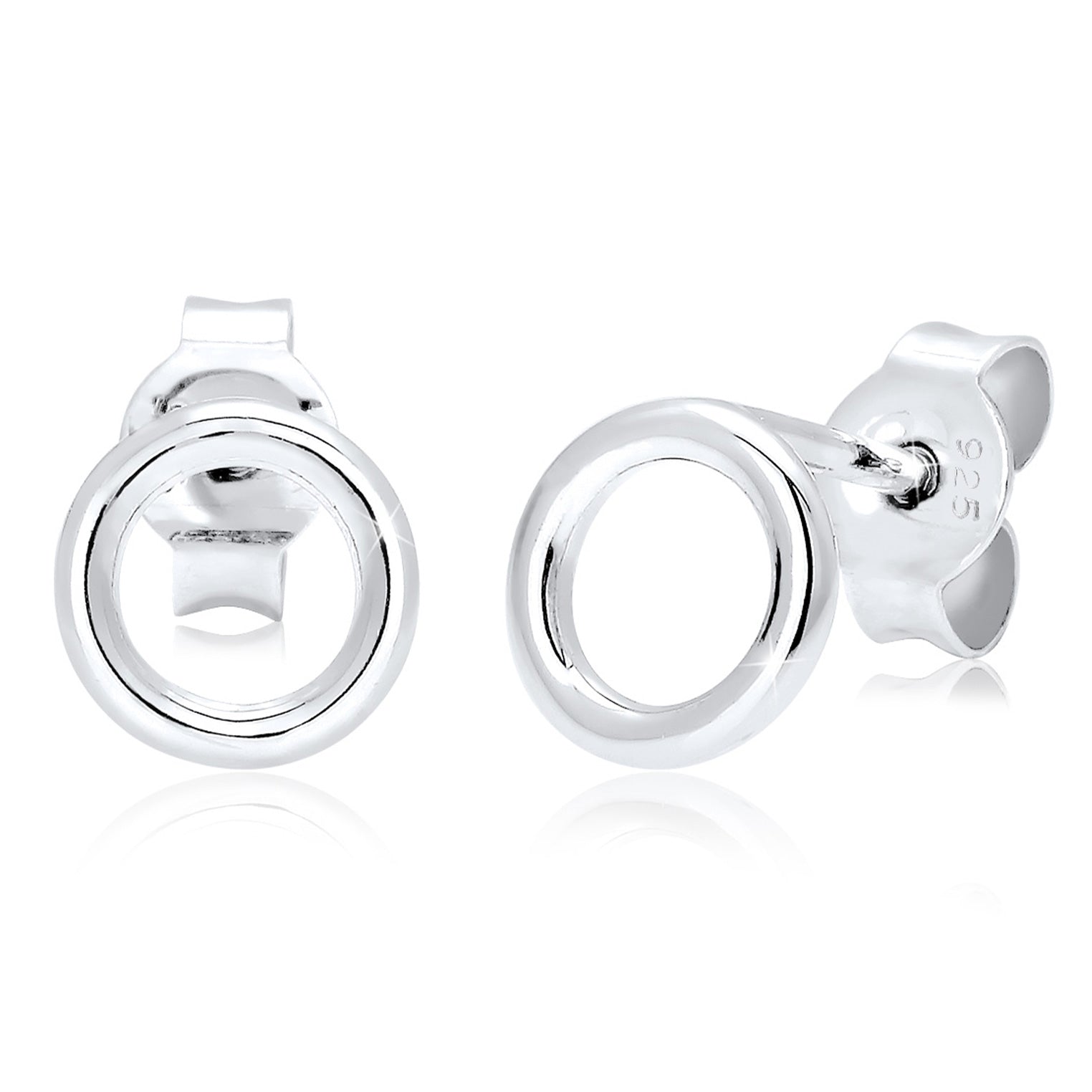 Silber - Elli | Ohrstecker Geo | 925er Sterling Silber