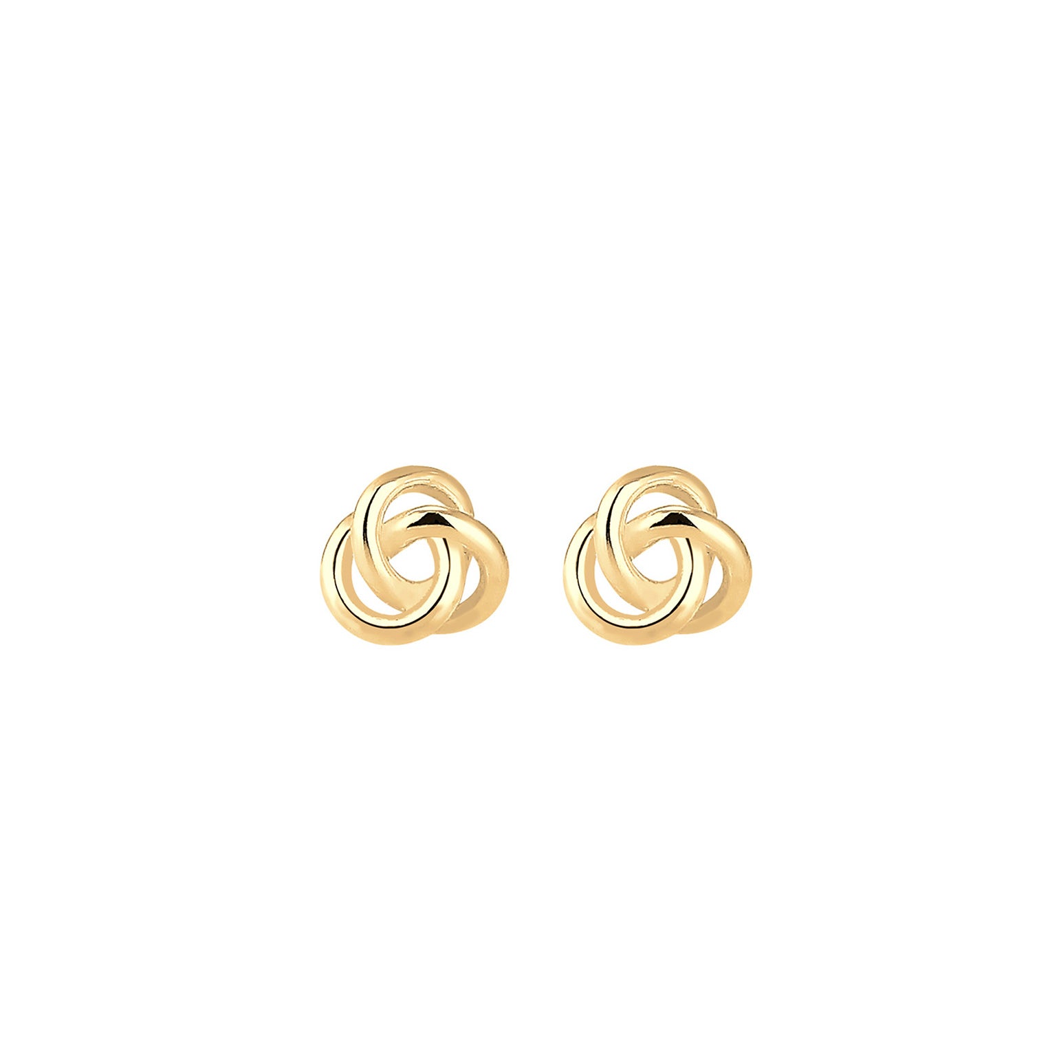 Gold - Elli PREMIUM | Ohrstecker Knoten | 585 Gelbgold