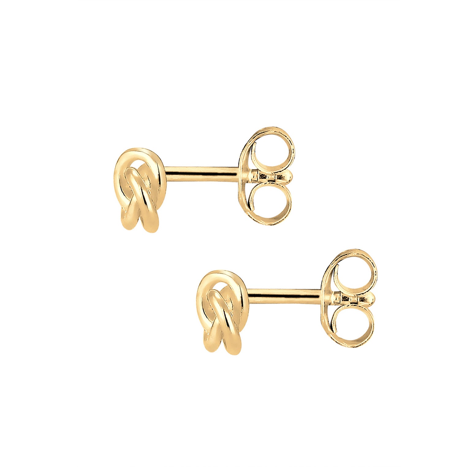 Gold - Elli PREMIUM | Ohrstecker Knoten | 585 Gelbgold