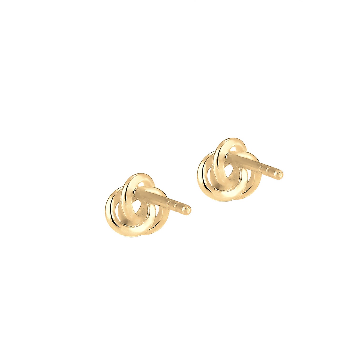 Gold - Elli PREMIUM | Ohrstecker Knoten | 585 Gelbgold