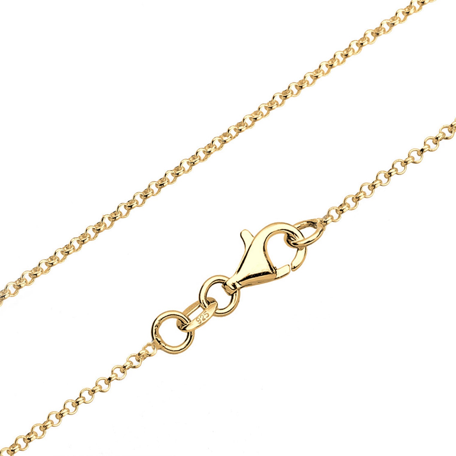 Gold - Elli | Halskette Herzen | 925 Sterling Silber vergoldet