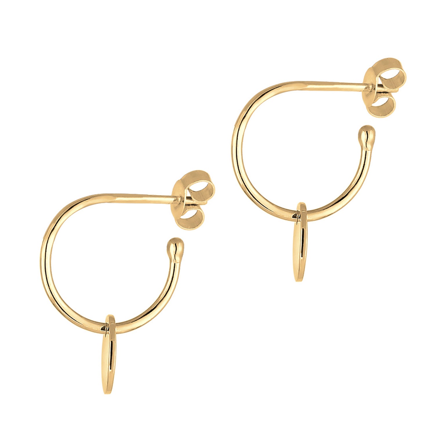 Gold - Elli | Creole | 925 Sterling Silber vergoldet