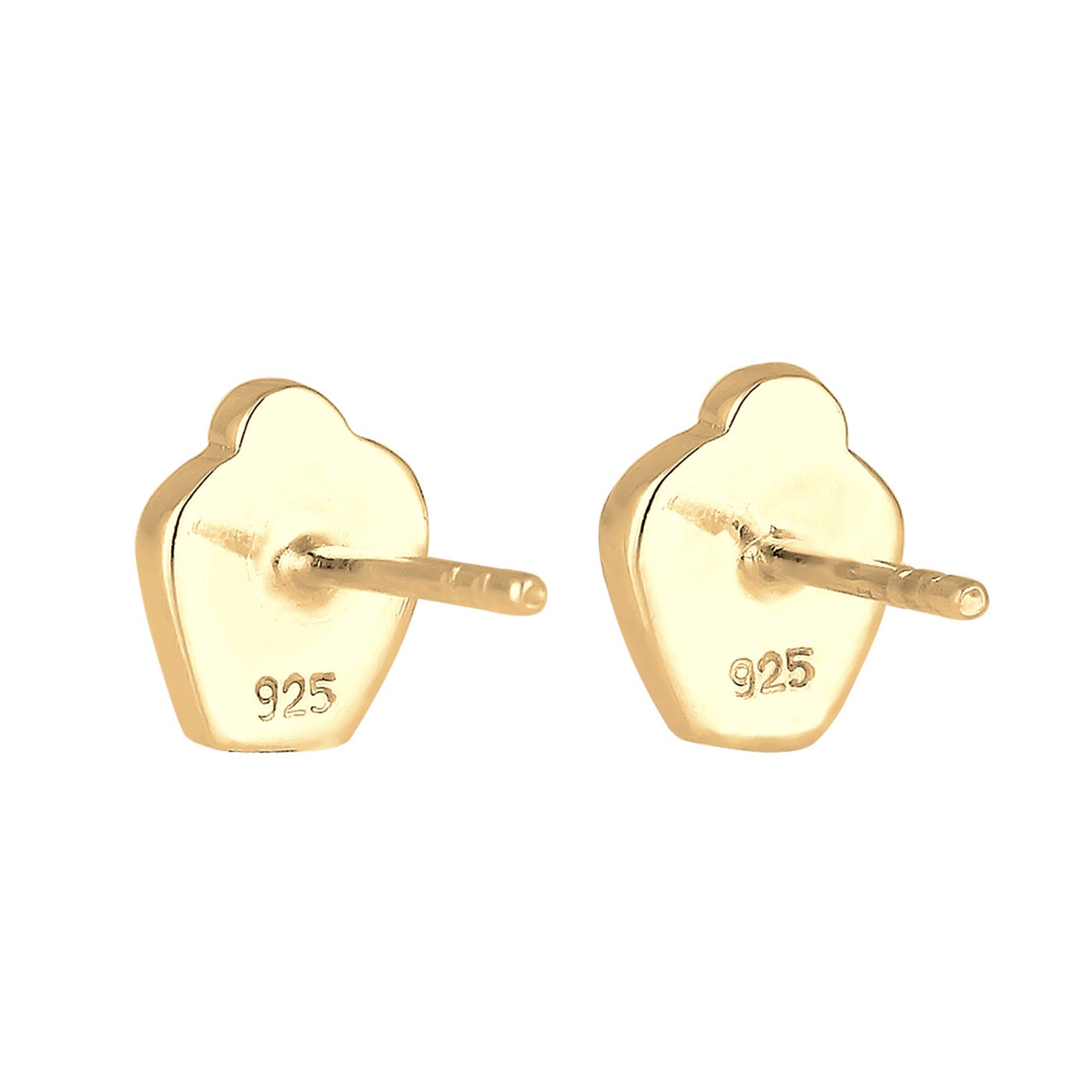 Gold - Elli | Ohrring Süßigkeiten | Kristall ( Rot ) | 925 Sterling Silber vergoldet