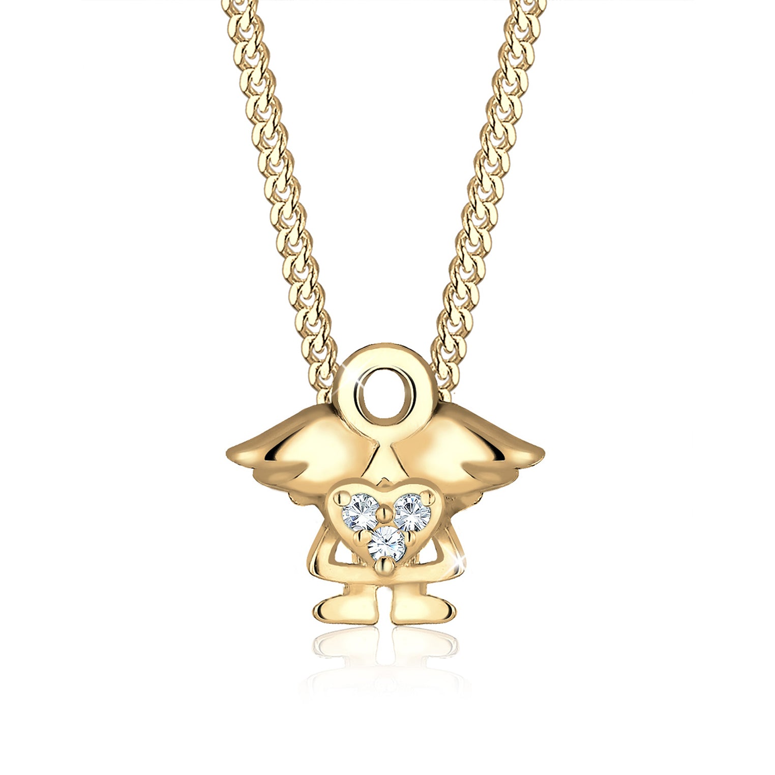 Halskette Engel | Weiß – ( Jewelry Kristall Elli )