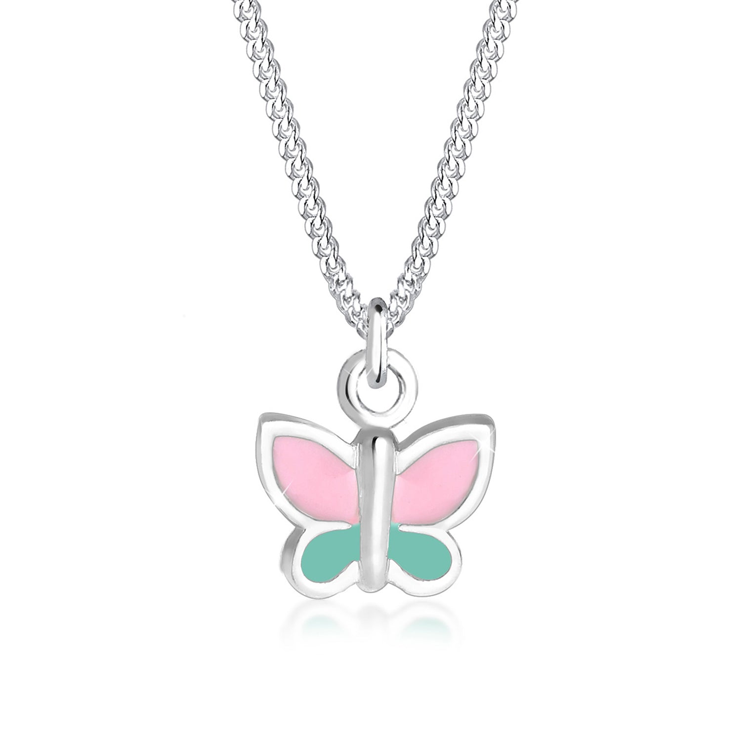 Silber - Elli | Halskette Schmetterling | 925er Sterling Silber