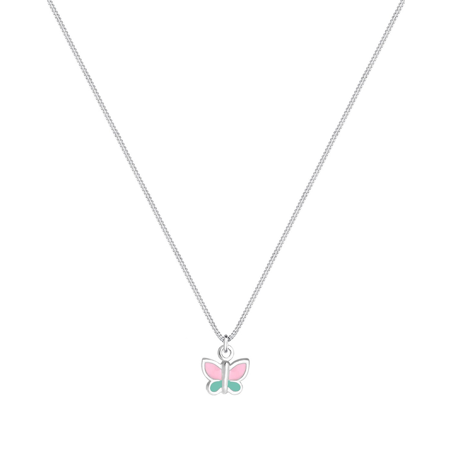 Silber - Elli | Halskette Schmetterling | 925er Sterling Silber