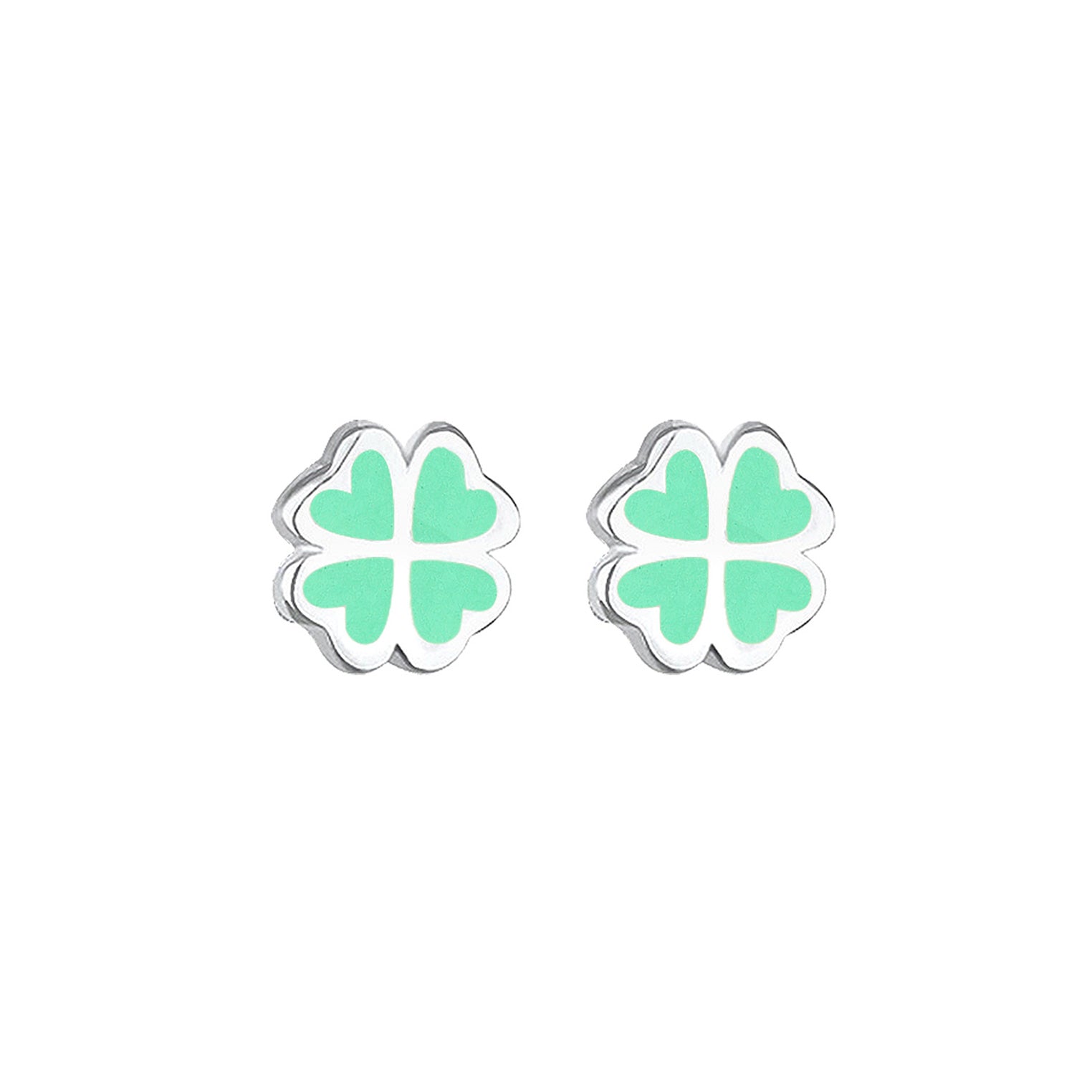 Silber - Elli | Ohrring Kleeblatt | 925er Sterling Silber