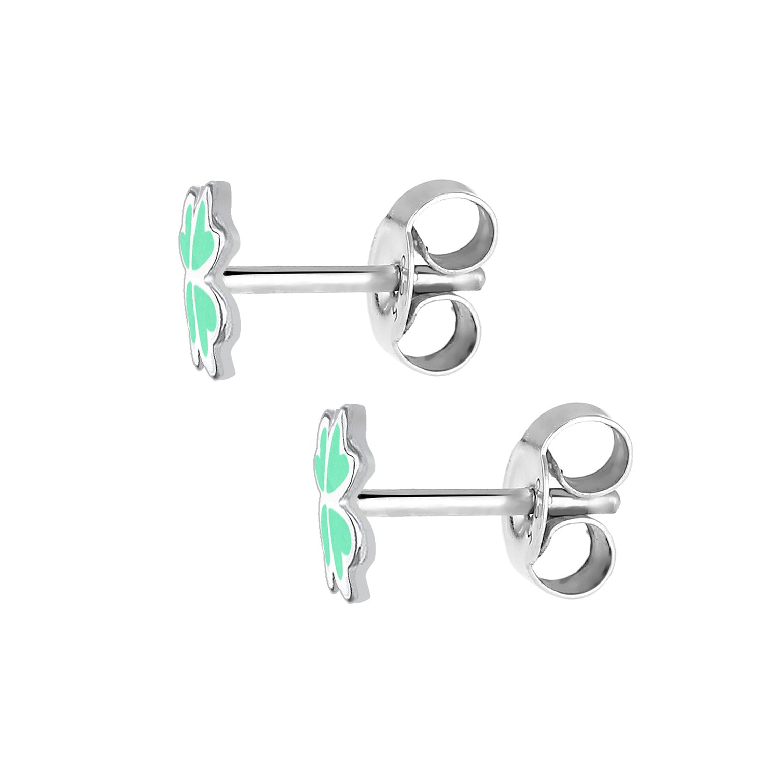 Silber - Elli | Ohrring Kleeblatt | 925er Sterling Silber