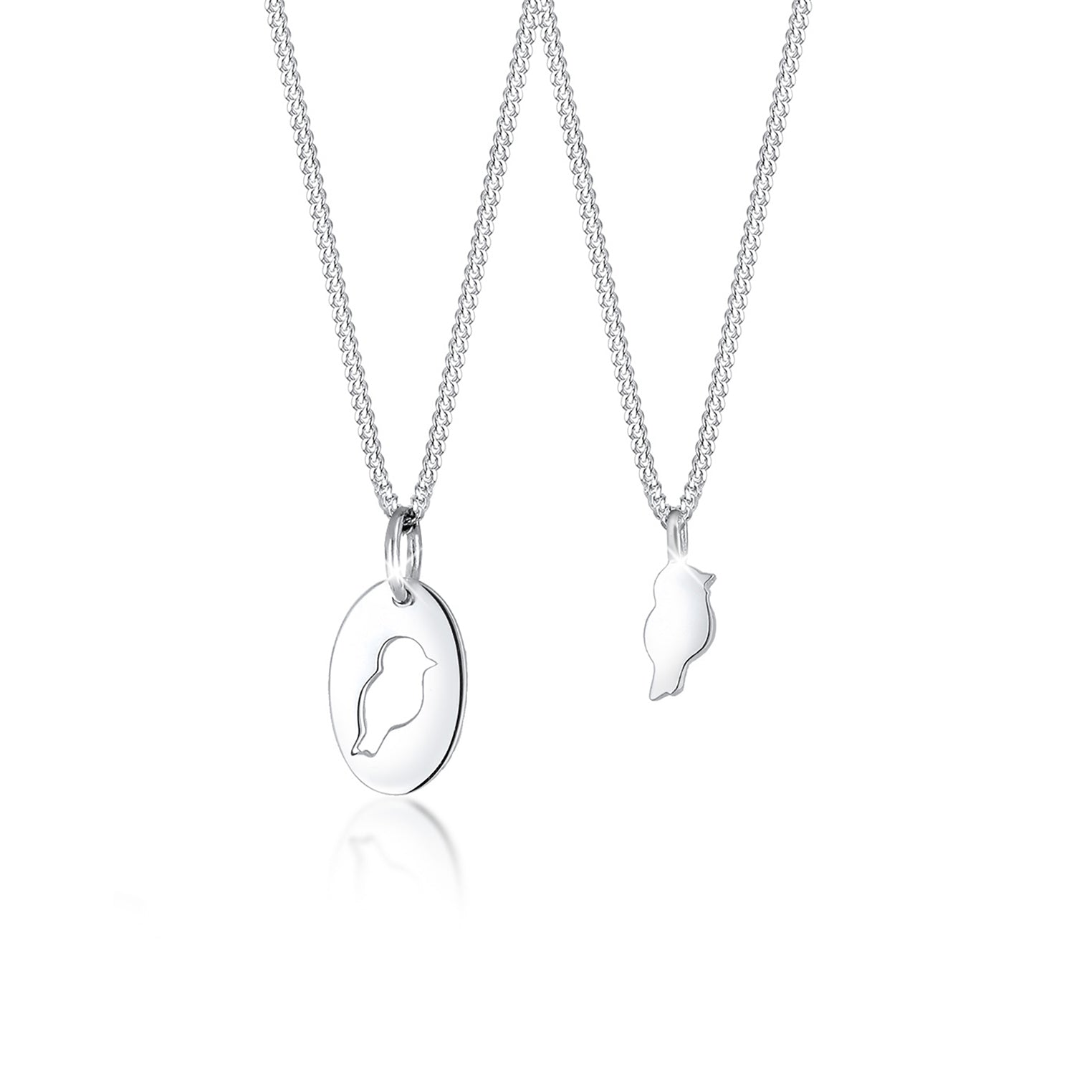 Silber - Elli | Halskettenset Mutter Kind| 925er Sterling Silber