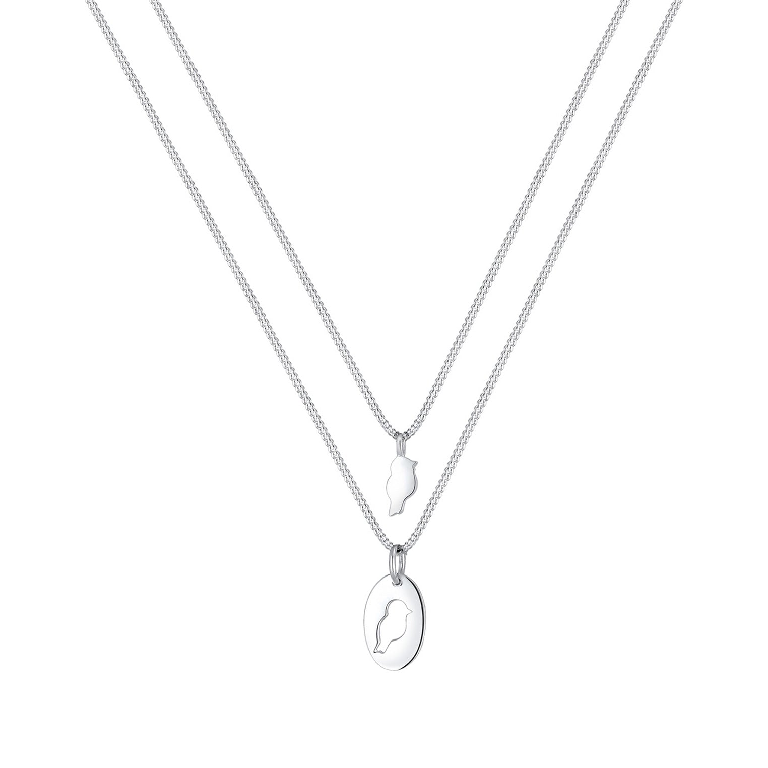 Silber - Elli | Halskettenset Mutter Kind| 925er Sterling Silber