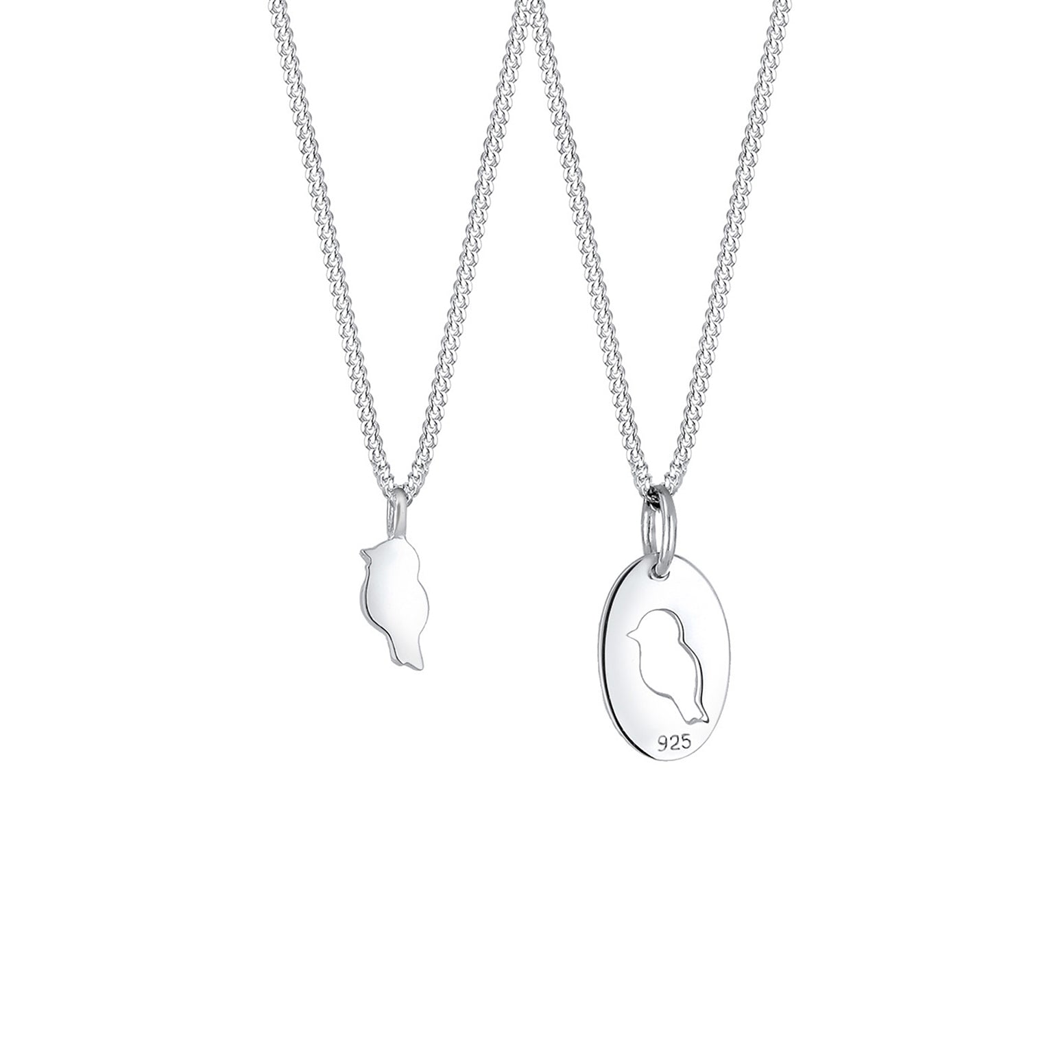 Silber - Elli | Halskettenset Mutter Kind| 925er Sterling Silber