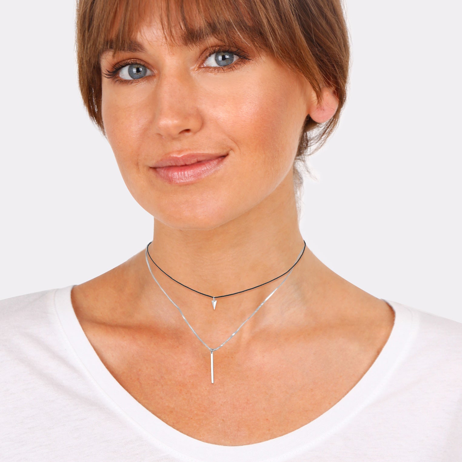 Silber - Elli | Layer-Choker | 925 Sterling Silber