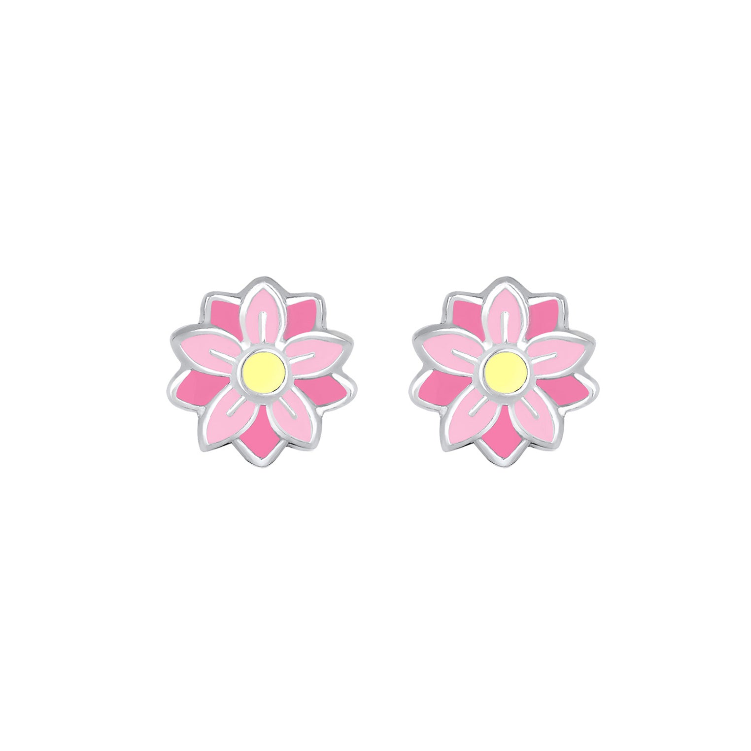 Silber - Elli | Ohrring Blume | 925er Sterling Silber