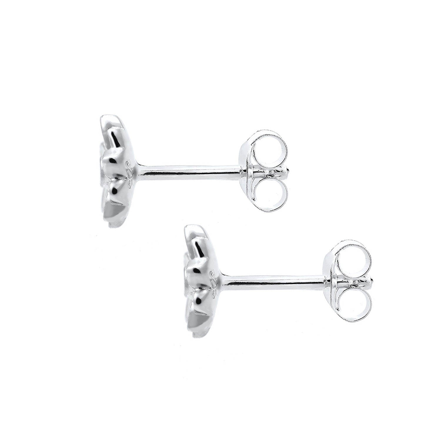 Silber - Elli | Ohrring Blume | 925er Sterling Silber