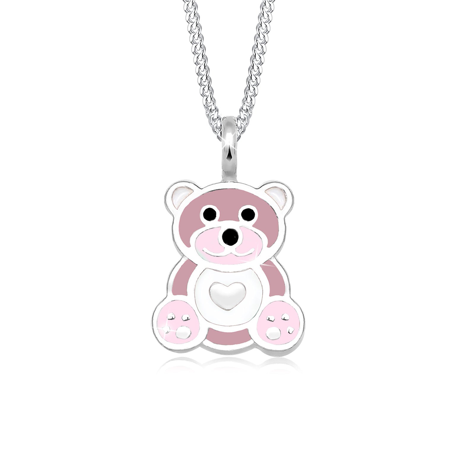 Rosa - Elli | Halskette Bär | 925er Sterling Silber