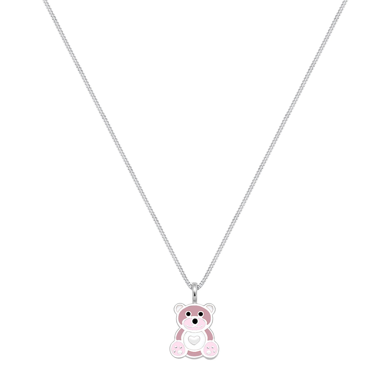 Rosa - Elli | Halskette Bär | 925er Sterling Silber
