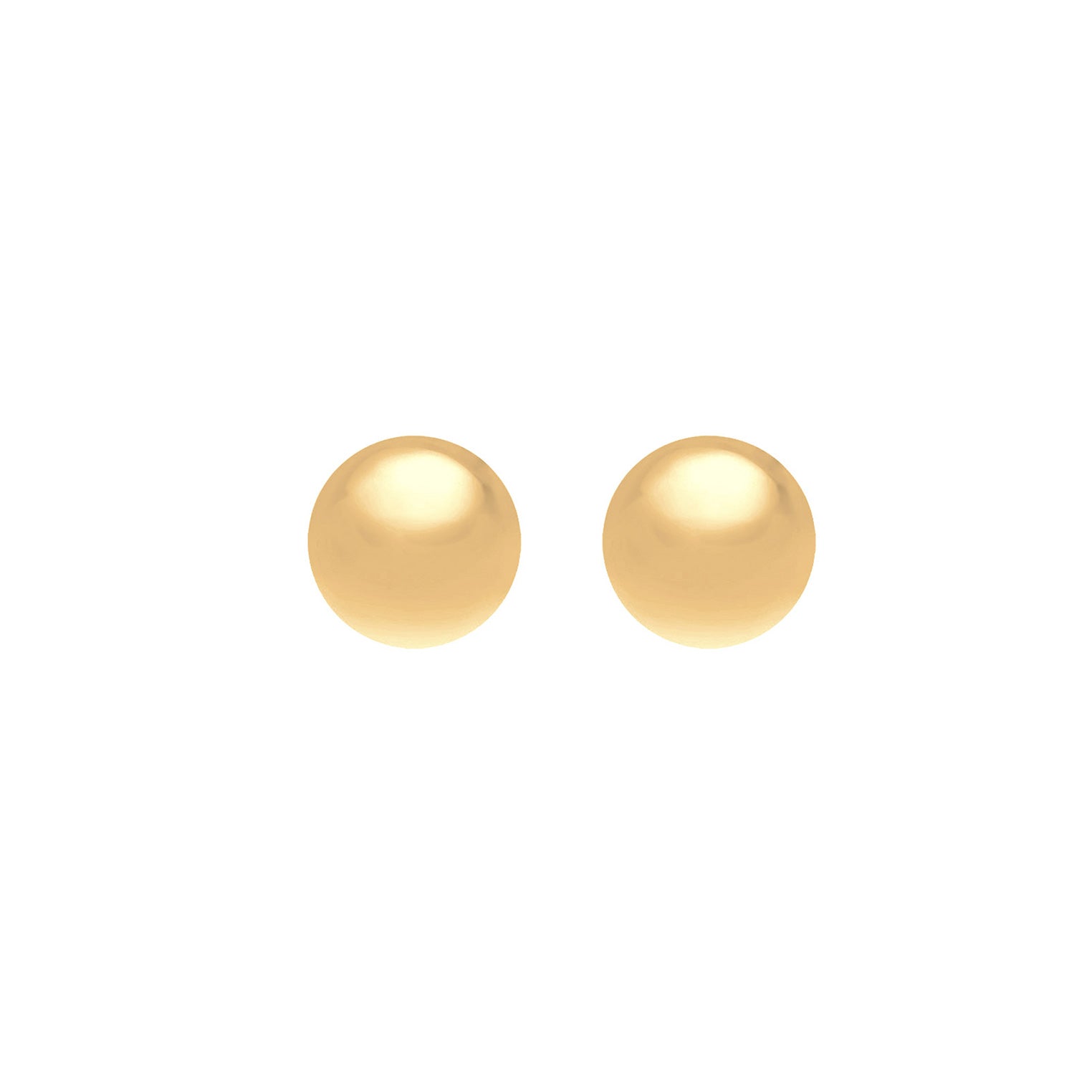 Gold - Elli PREMIUM | Ohrstecker Kugel | 585 Gelbgold