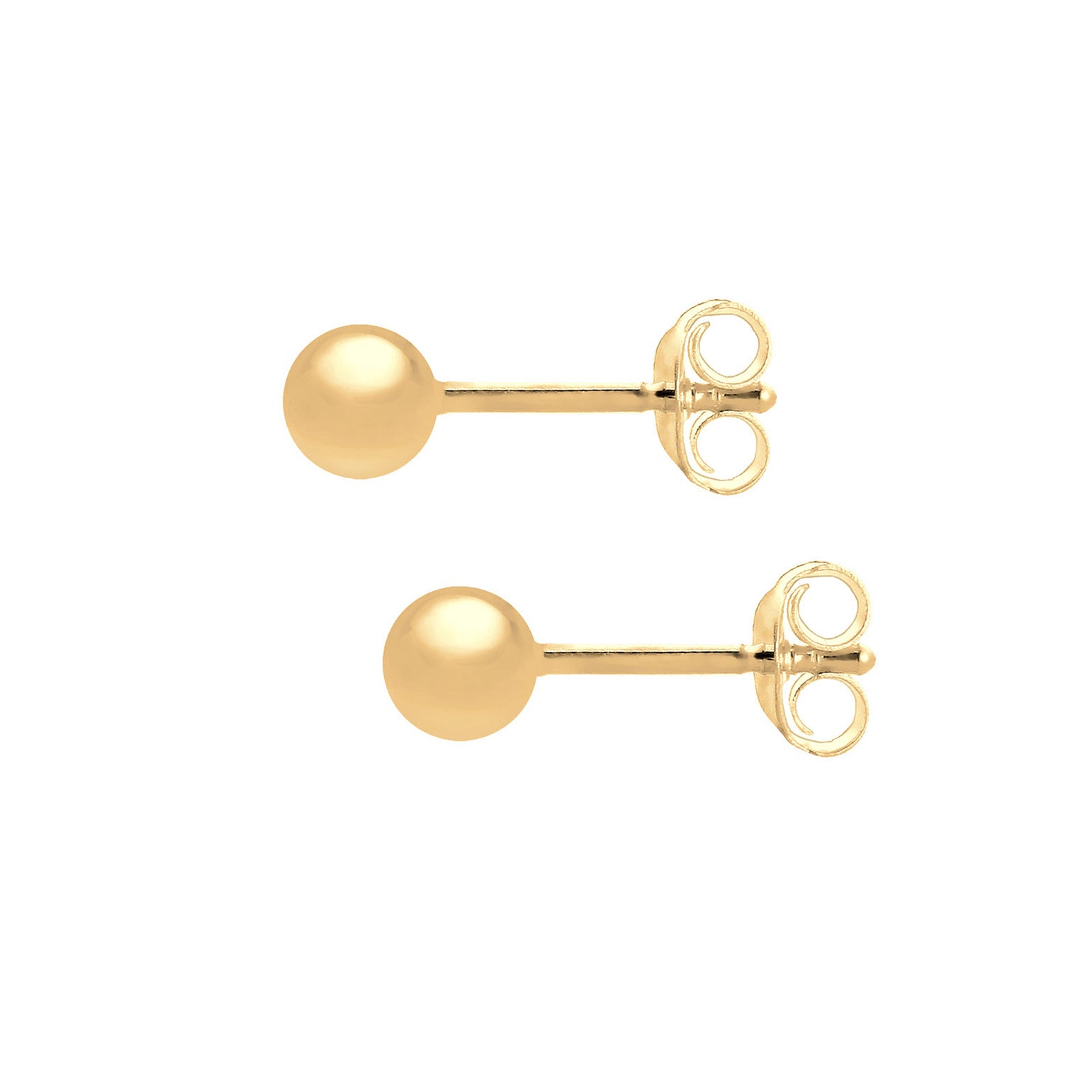 Gold - Elli PREMIUM | Ohrstecker Kugel | 585 Gelbgold