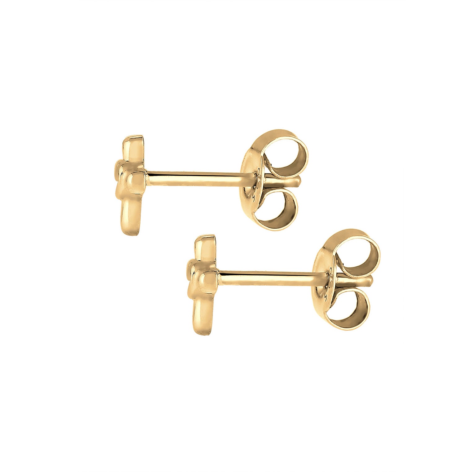 Gold - Elli | Ohrring Herz | 925 Sterling Silber vergoldet