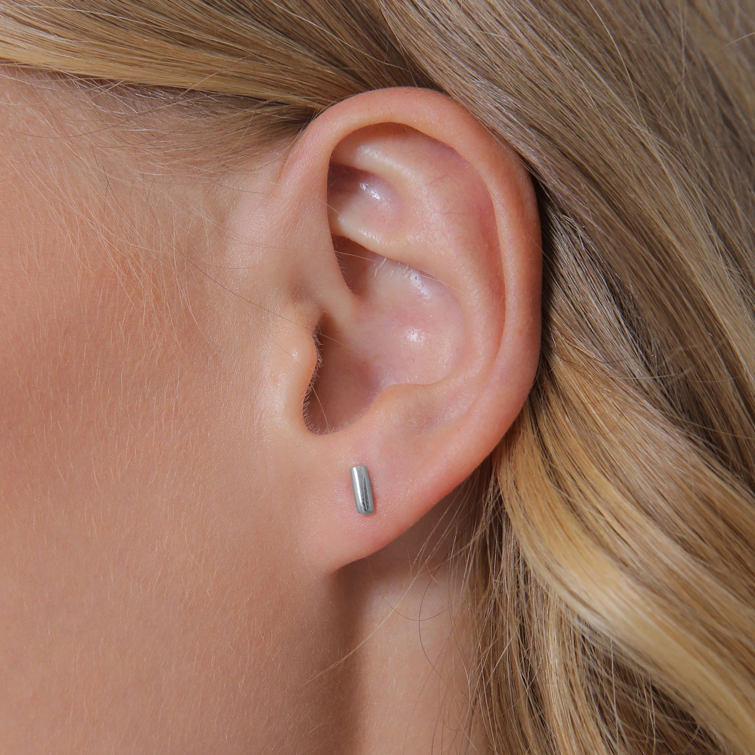 Silber - Elli | Ohrstecker Ear Chain | 925er Sterling Silber