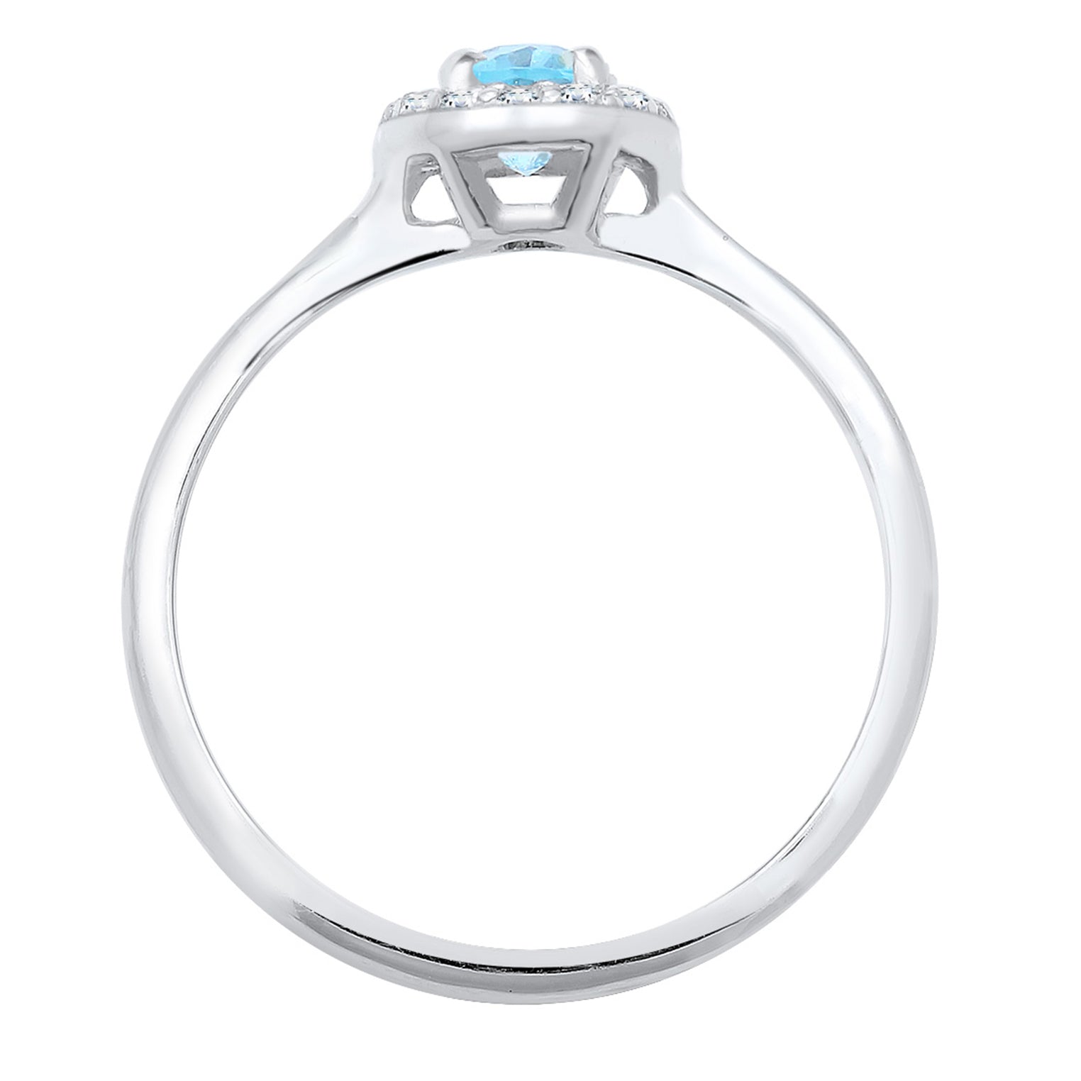 Silber - Elli DIAMONDS | Verlobungsring | Diamant ( Weiß, 0,08 ct ) | 925er Sterling Silber