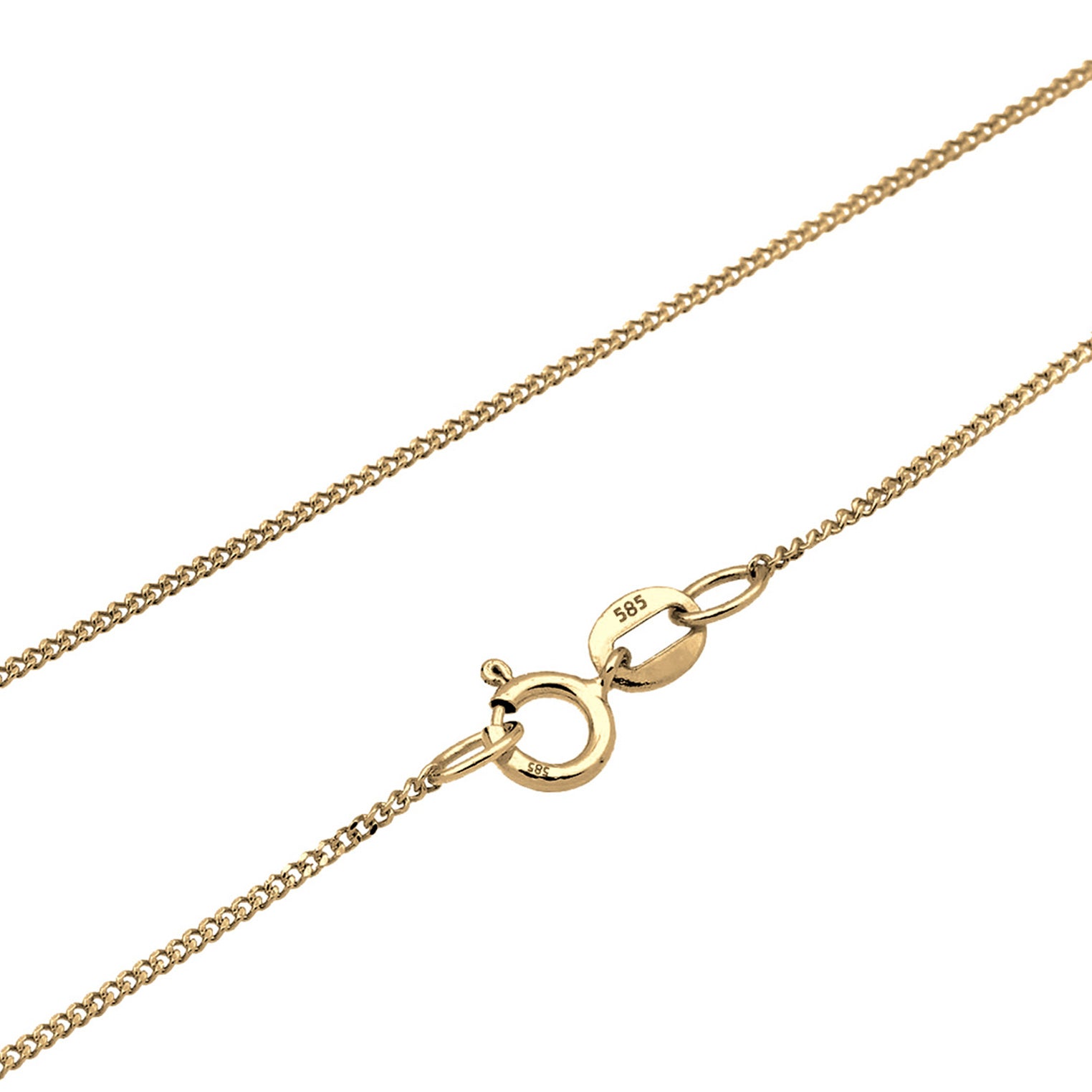 Gold - Elli PREMIUM | Halskette | Topas (Weiß) | 585 Gelbgold