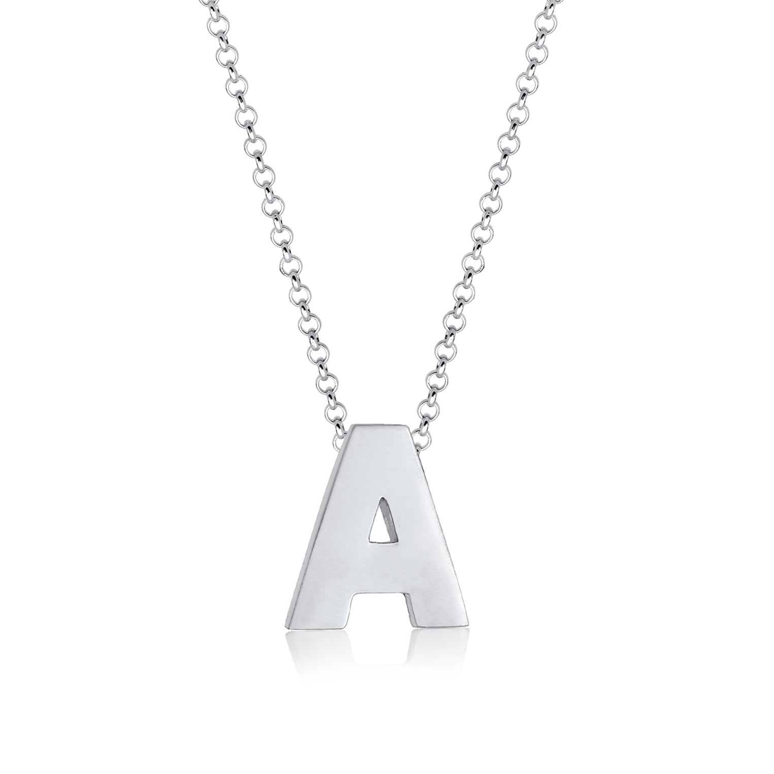 Silber - Elli | Halskette Buchstabe | 925er Sterling Silber