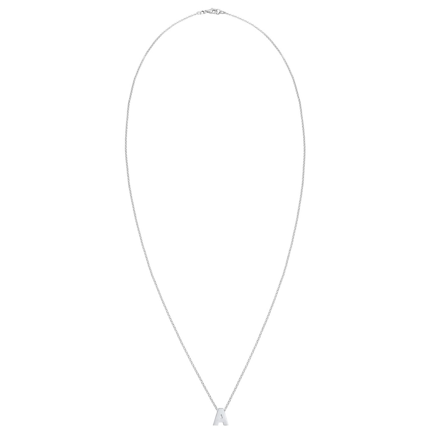 Silber - Elli | Halskette Buchstabe | 925er Sterling Silber