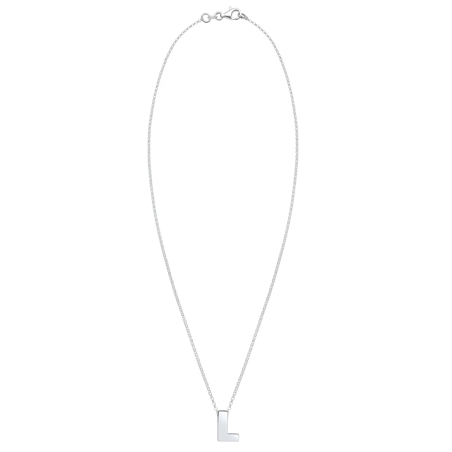 Silber - Elli | Halskette Buchstabe L | 925er Sterling Silber