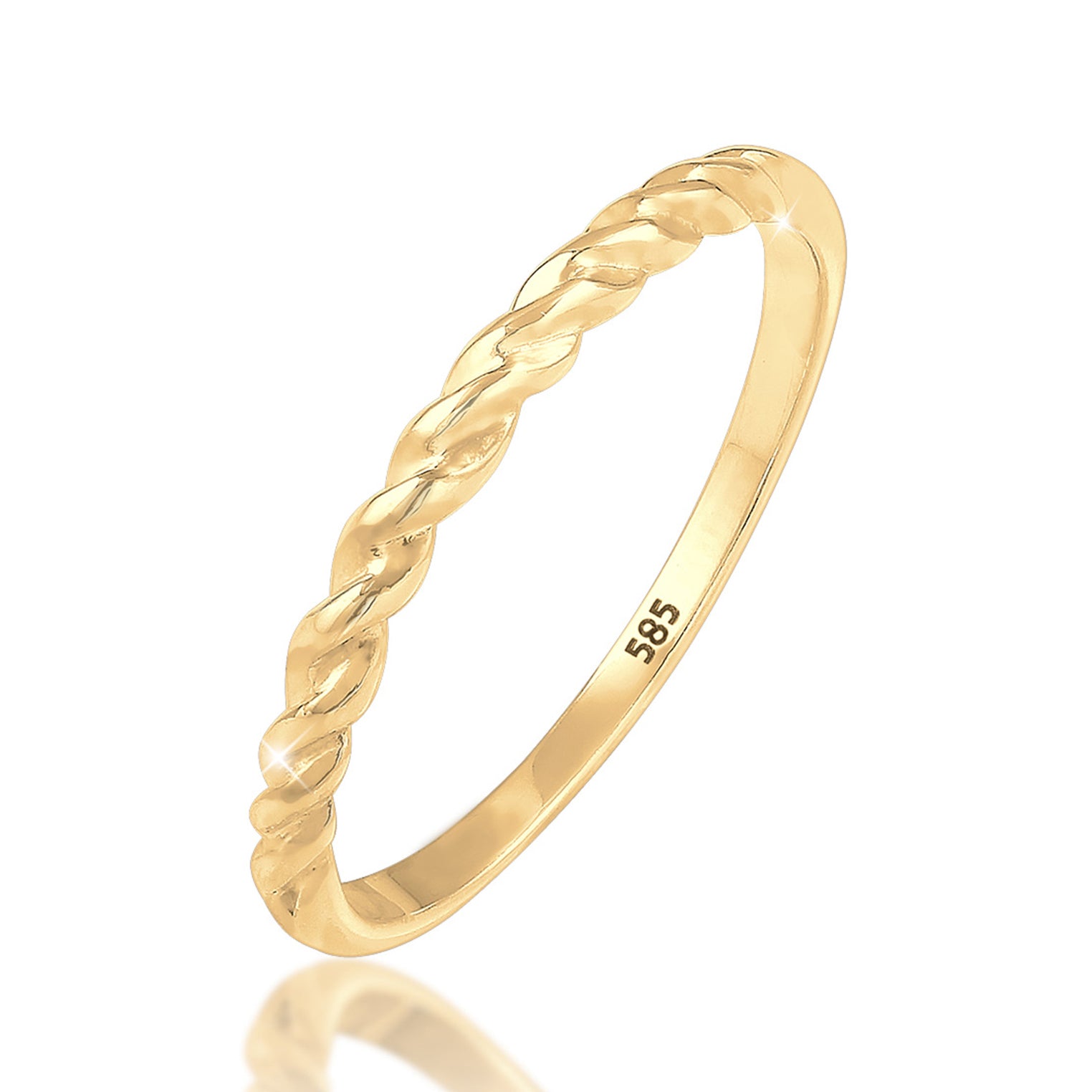 Gold - Elli PREMIUM | Bandring | 585 Gelbgold