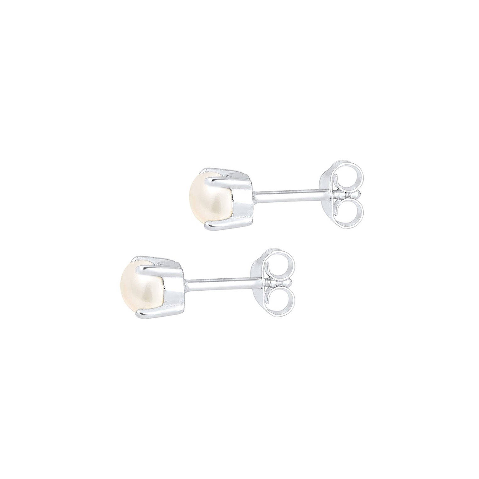 Silber - Elli | Ohrstecker | Süßwasserperle | 925er Sterling Silber