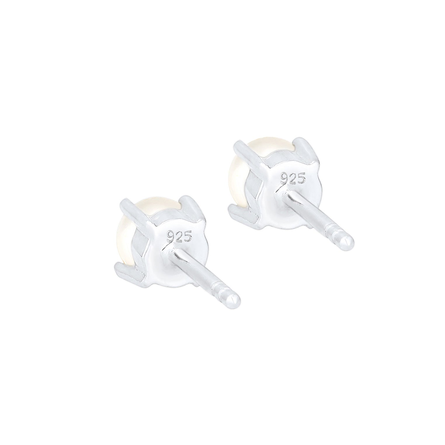 Silber - Elli | Ohrstecker | Süßwasserperle | 925er Sterling Silber