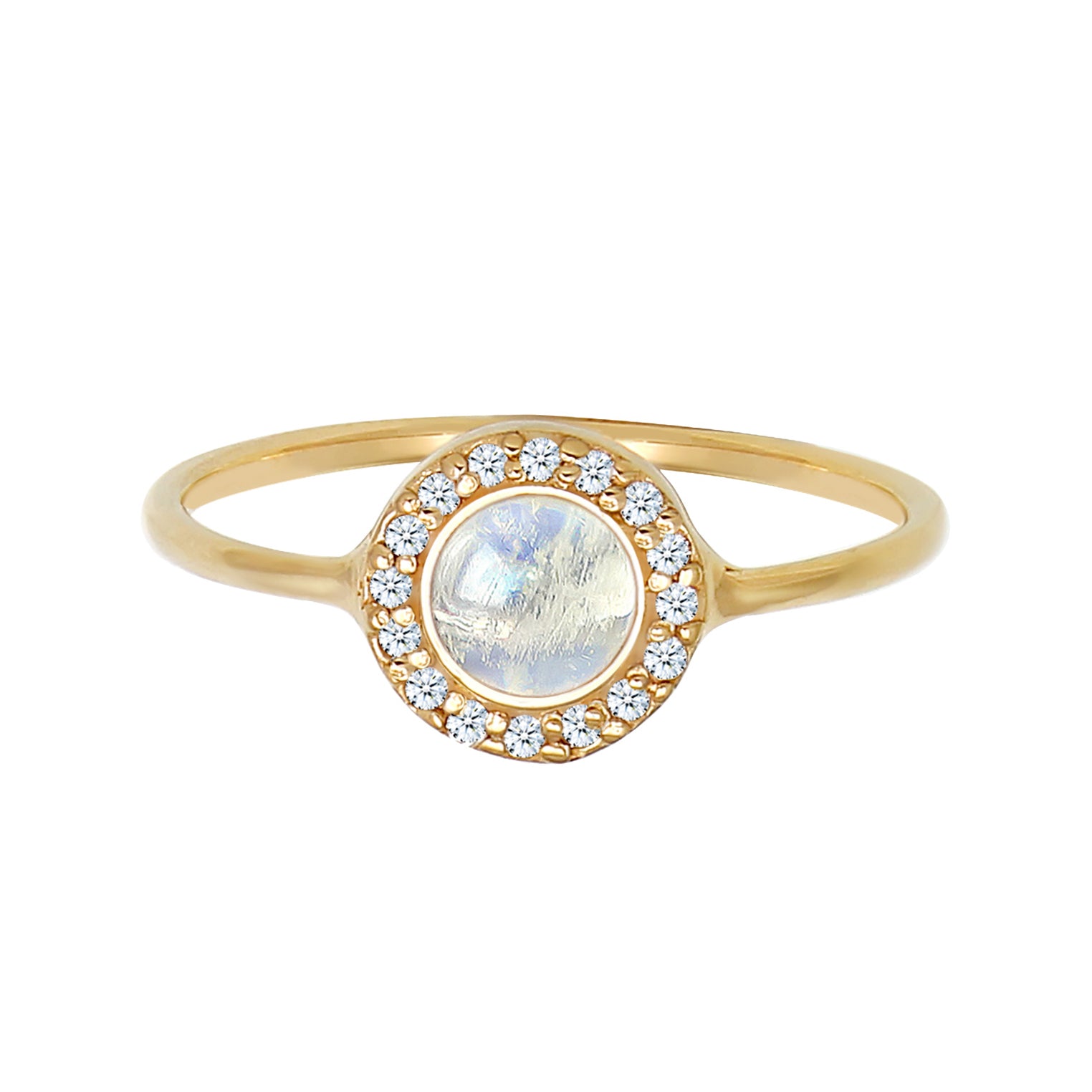 Gold - Elli DIAMONDS | Ring | Diamant ( Weiß, 0,08 ct ) | 585 Gelbgold