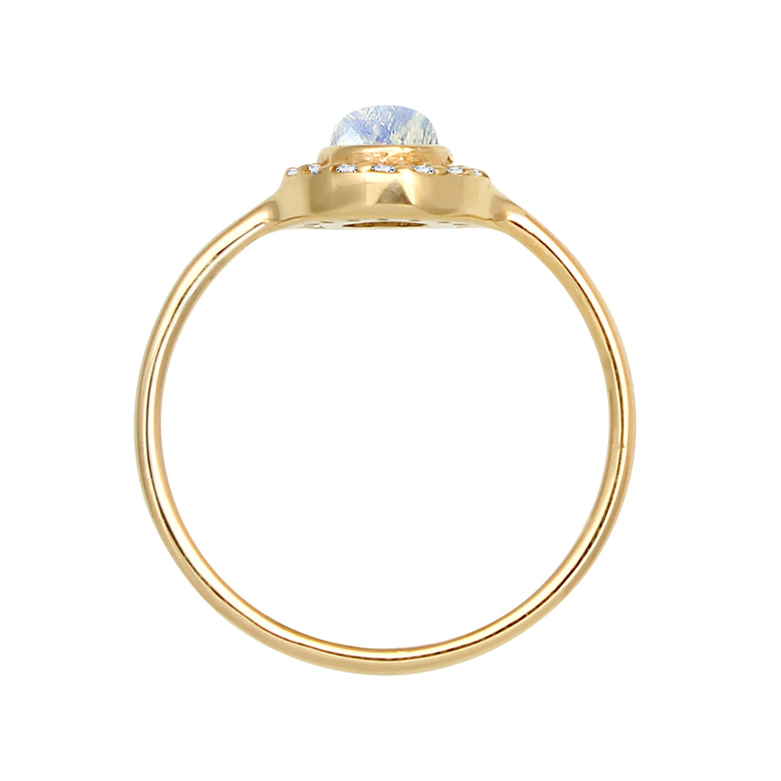 Gold - Elli DIAMONDS | Ring | Diamant ( Weiß, 0,08 ct ) | 585 Gelbgold
