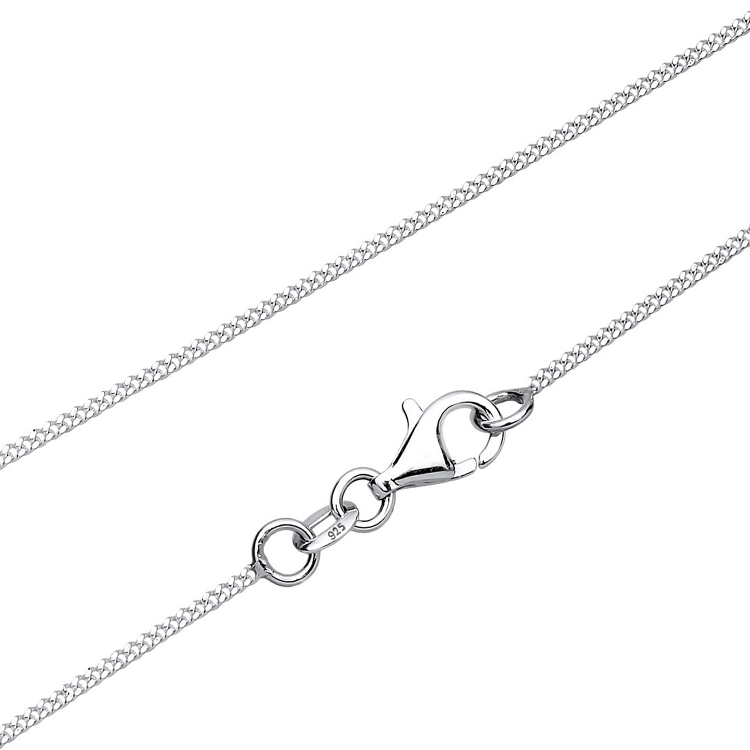 Silber - Elli | Halskette Pfote | Mit Kristallen von Swarovski® (Weiß) | 925er Sterling Silber