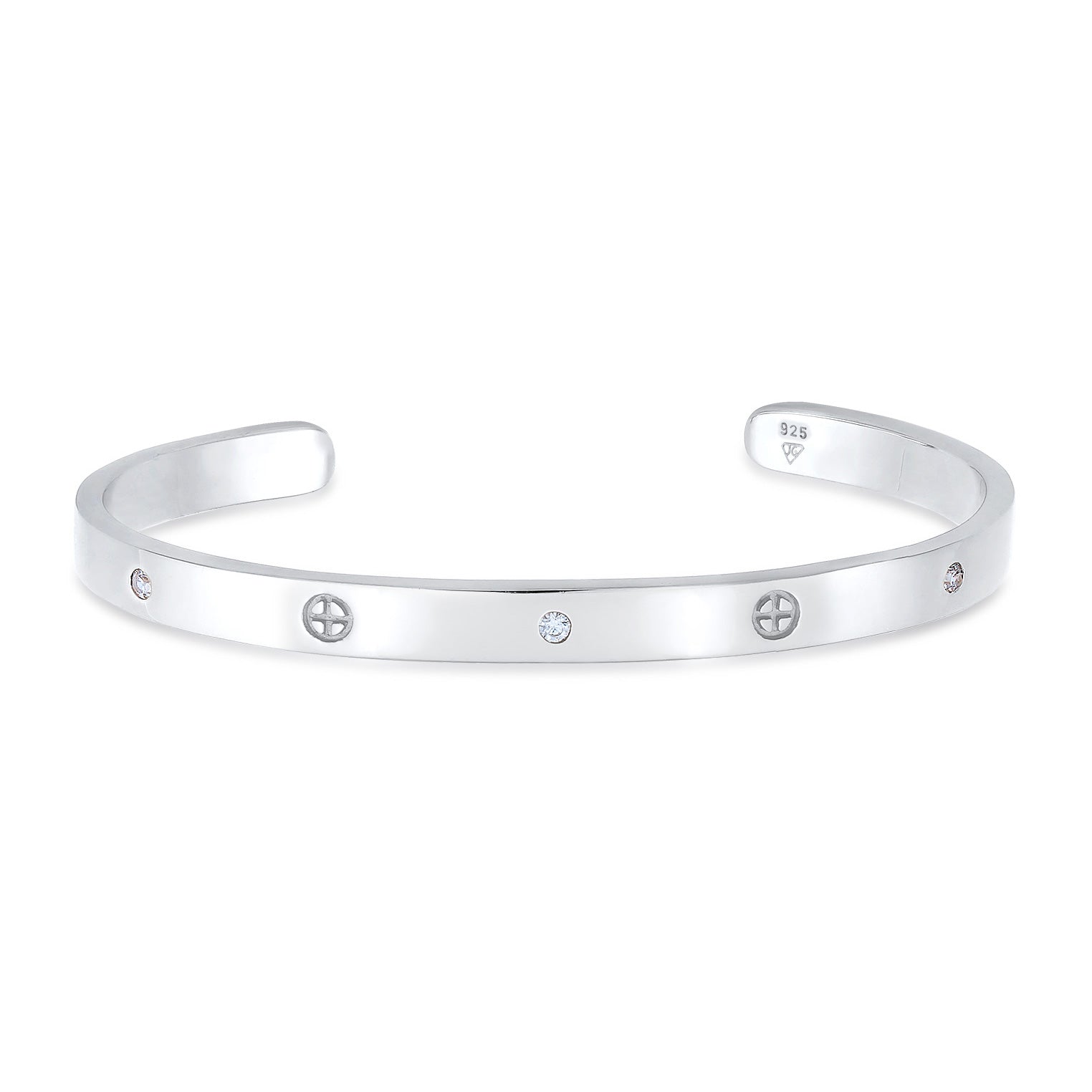 Silber - Elli PREMIUM | Armreif | Zirkonia (Weiß) | 925er Sterling Silber