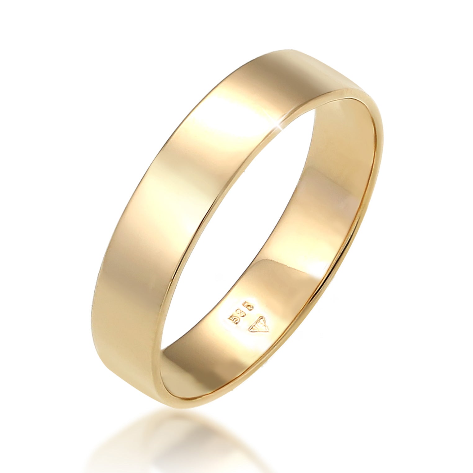 Gold - Elli PREMIUM | Bandring | 585 Gelbgold