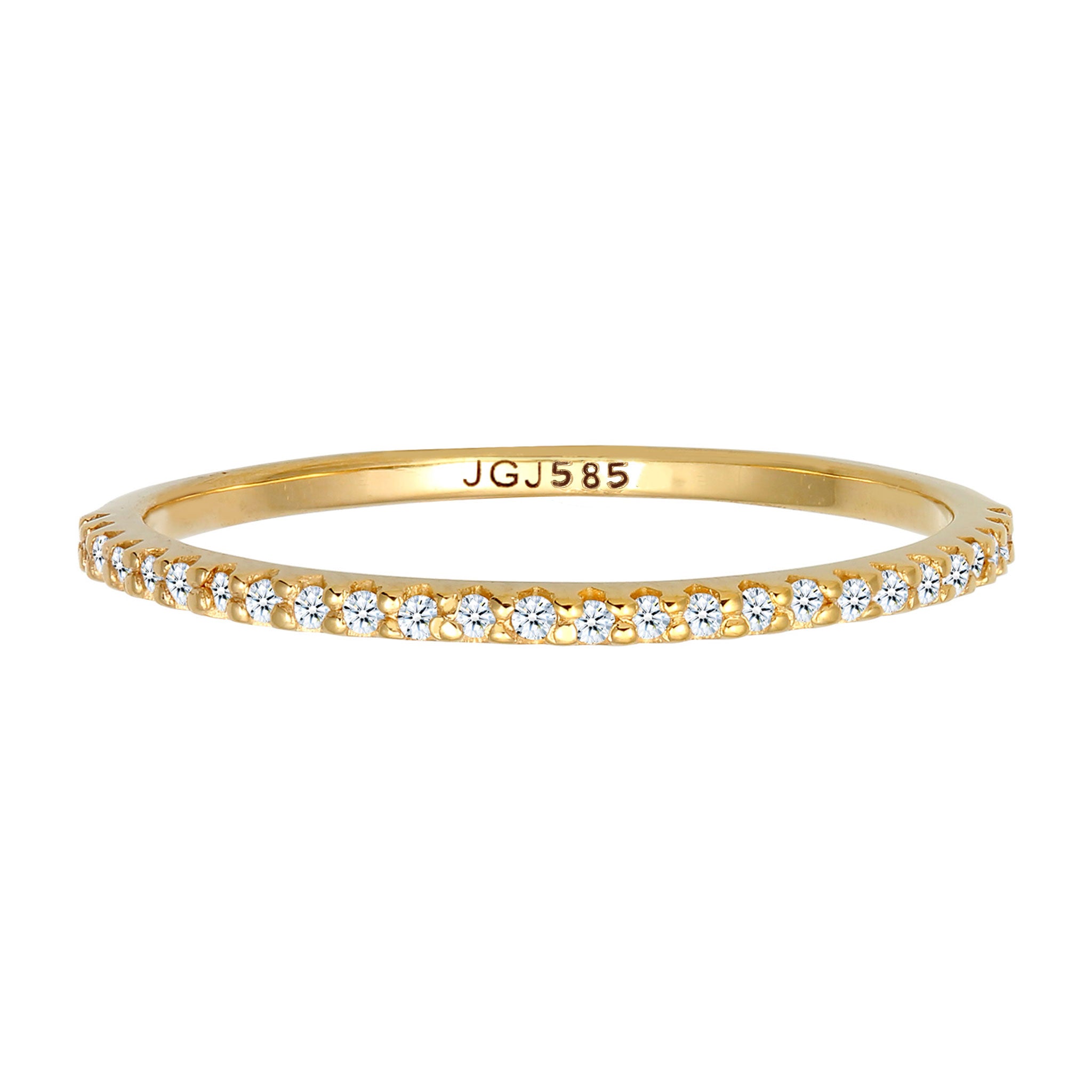 Gold - Elli DIAMONDS | Ring | Diamant ( Weiß, 0,125 ct ) | 585 Gelbgold
