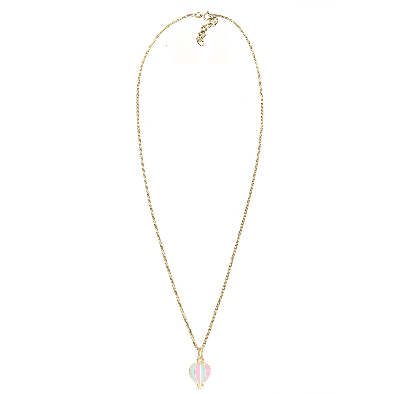 Gold - Elli | Halskette Heissluftballon | 925 Sterling Silber vergoldet