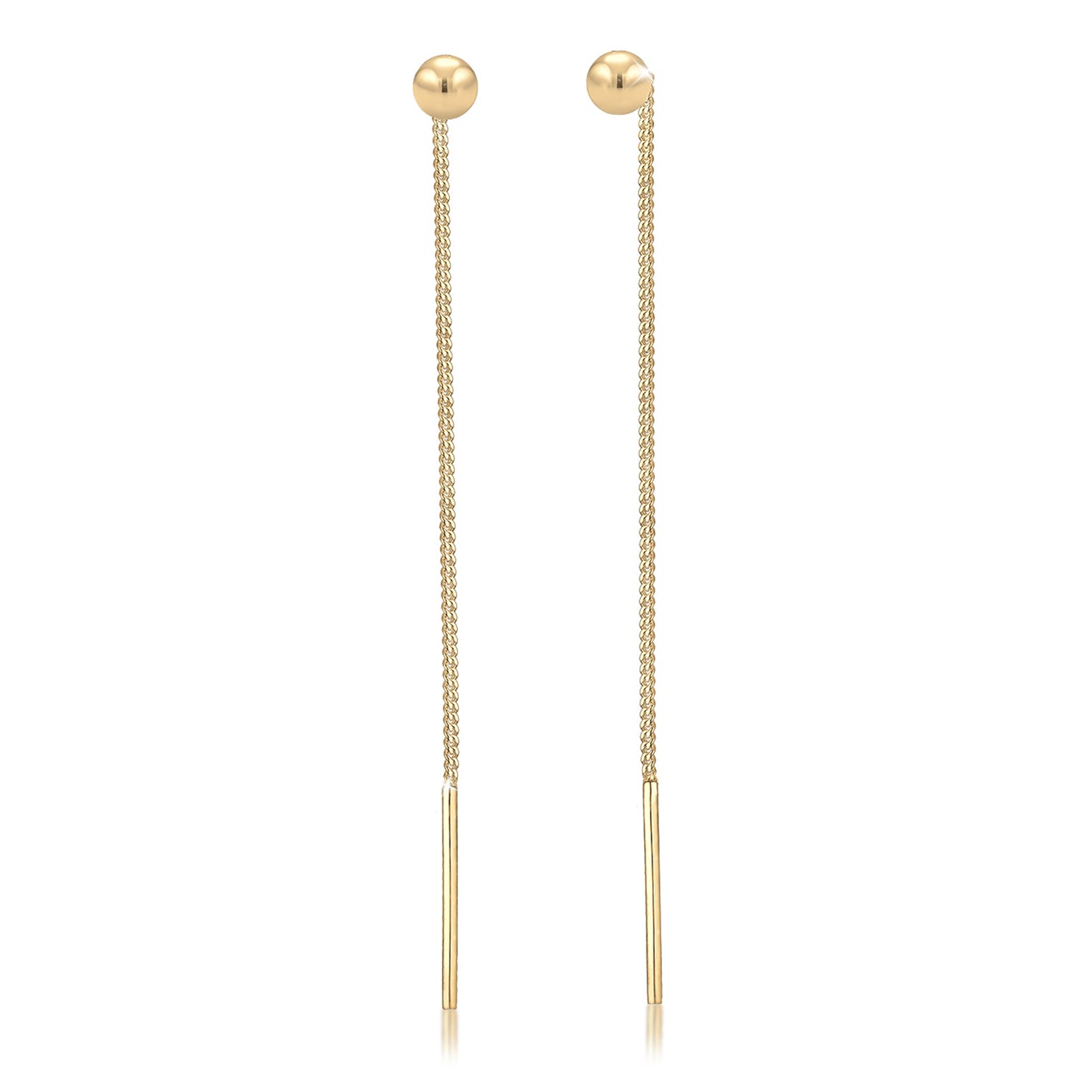 Gold - Elli | Ohrhänger Ear Chain | 925 Sterling Silber vergoldet