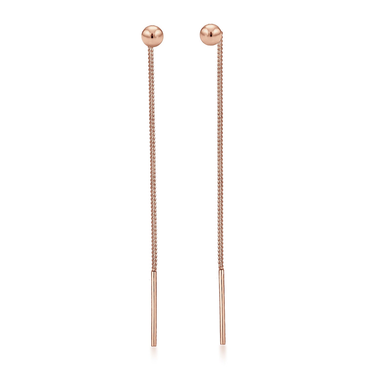 Roségold - Elli | Ohrhänger Ear Chain | 925 Sterling Silber Rosegold