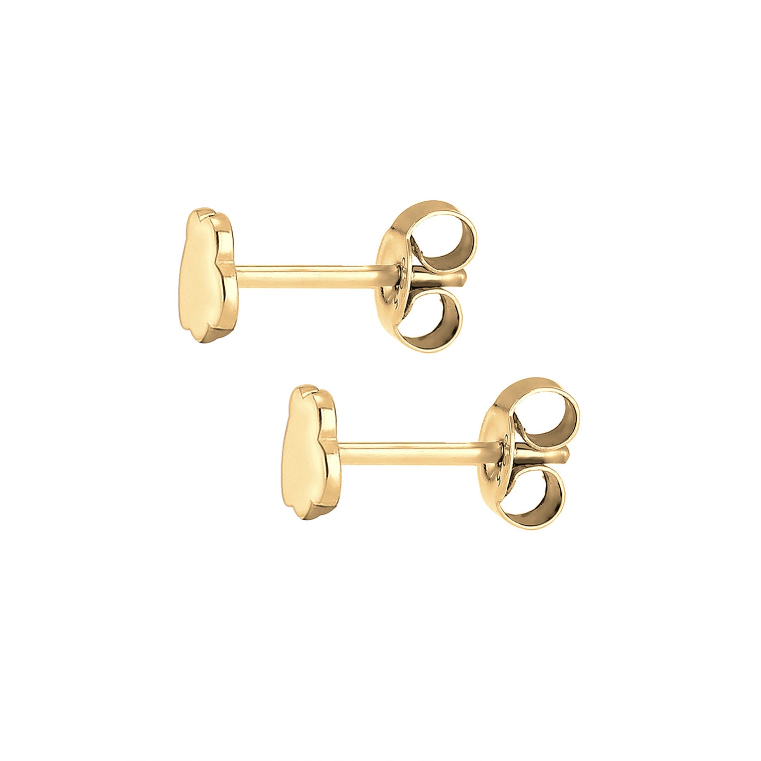 Gold - Elli | Ohrring Wolke | 925 Sterling Silber vergoldet