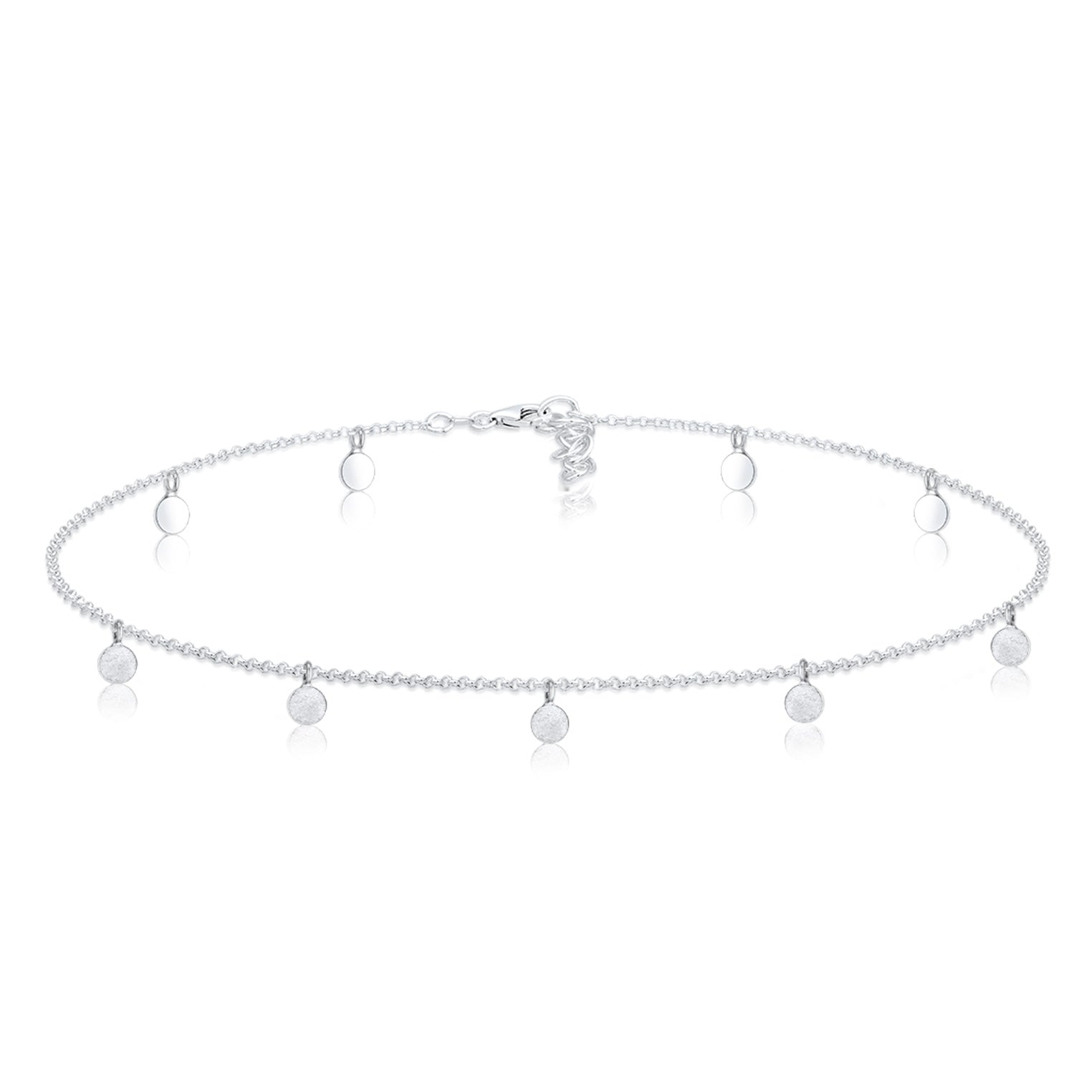 Silber - Elli | Choker Basic Plättchen | 925er Sterling Silber