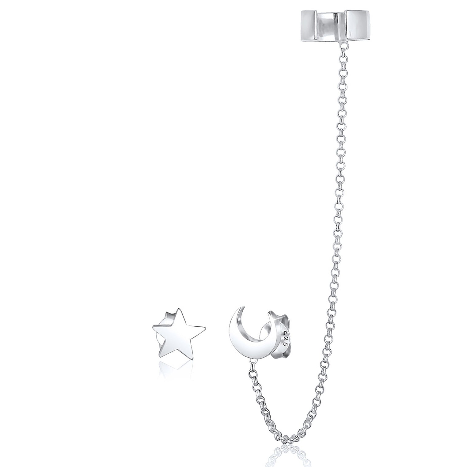Silber - Elli | Earcuff Astro | 925er Sterling Silber