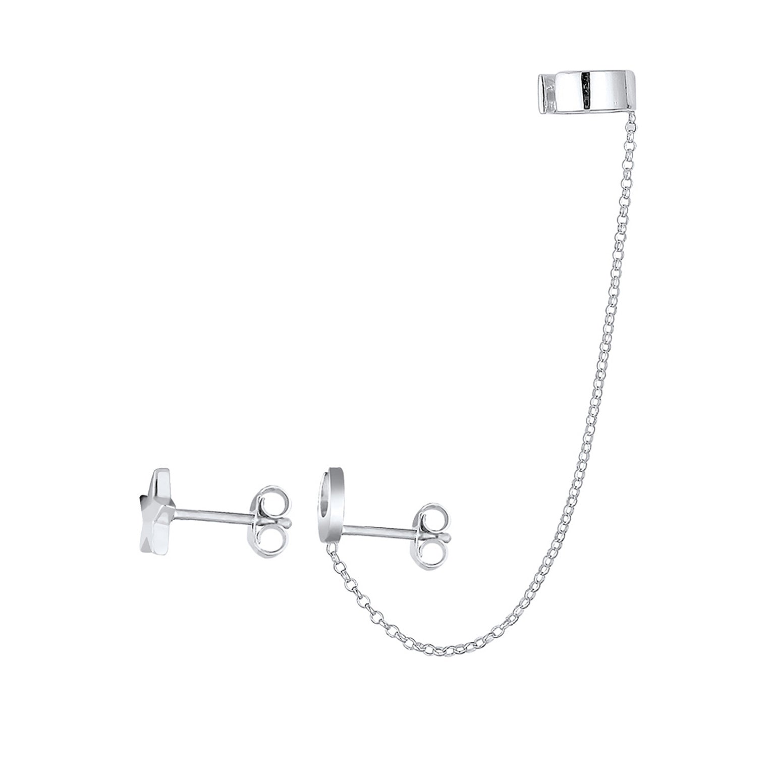 Silber - Elli | Earcuff Astro | 925er Sterling Silber