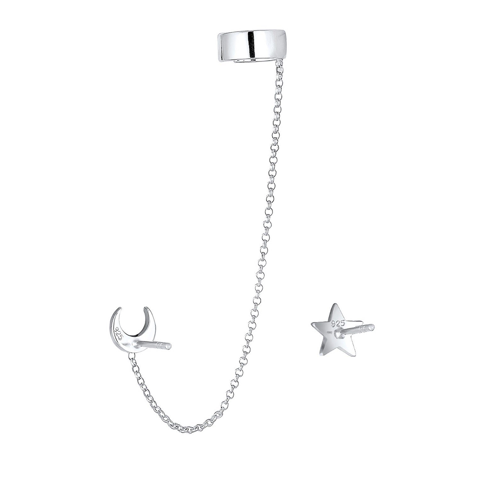 Silber - Elli | Earcuff Astro | 925er Sterling Silber
