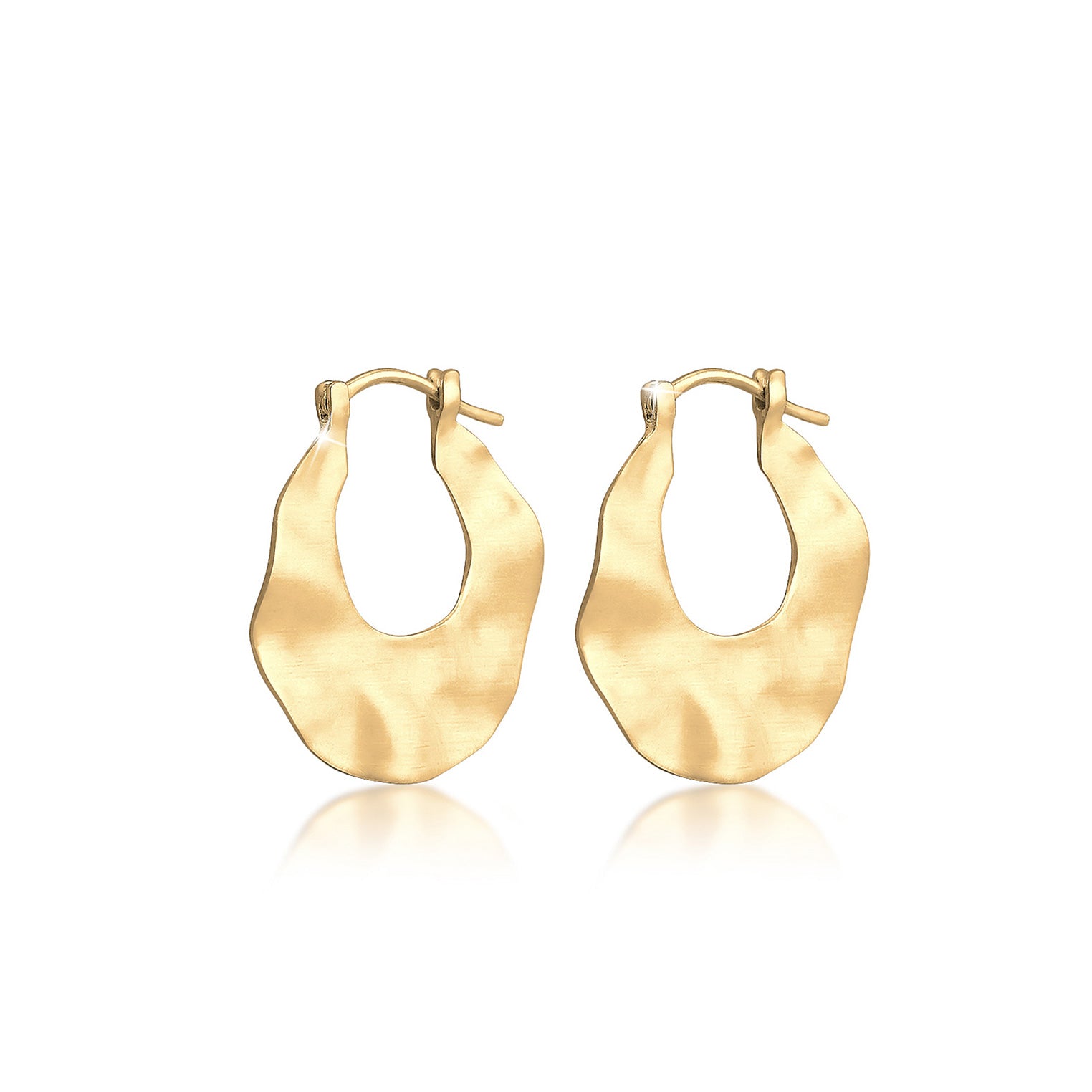 Gold - Elli | Creole | 925 Sterling Silber vergoldet