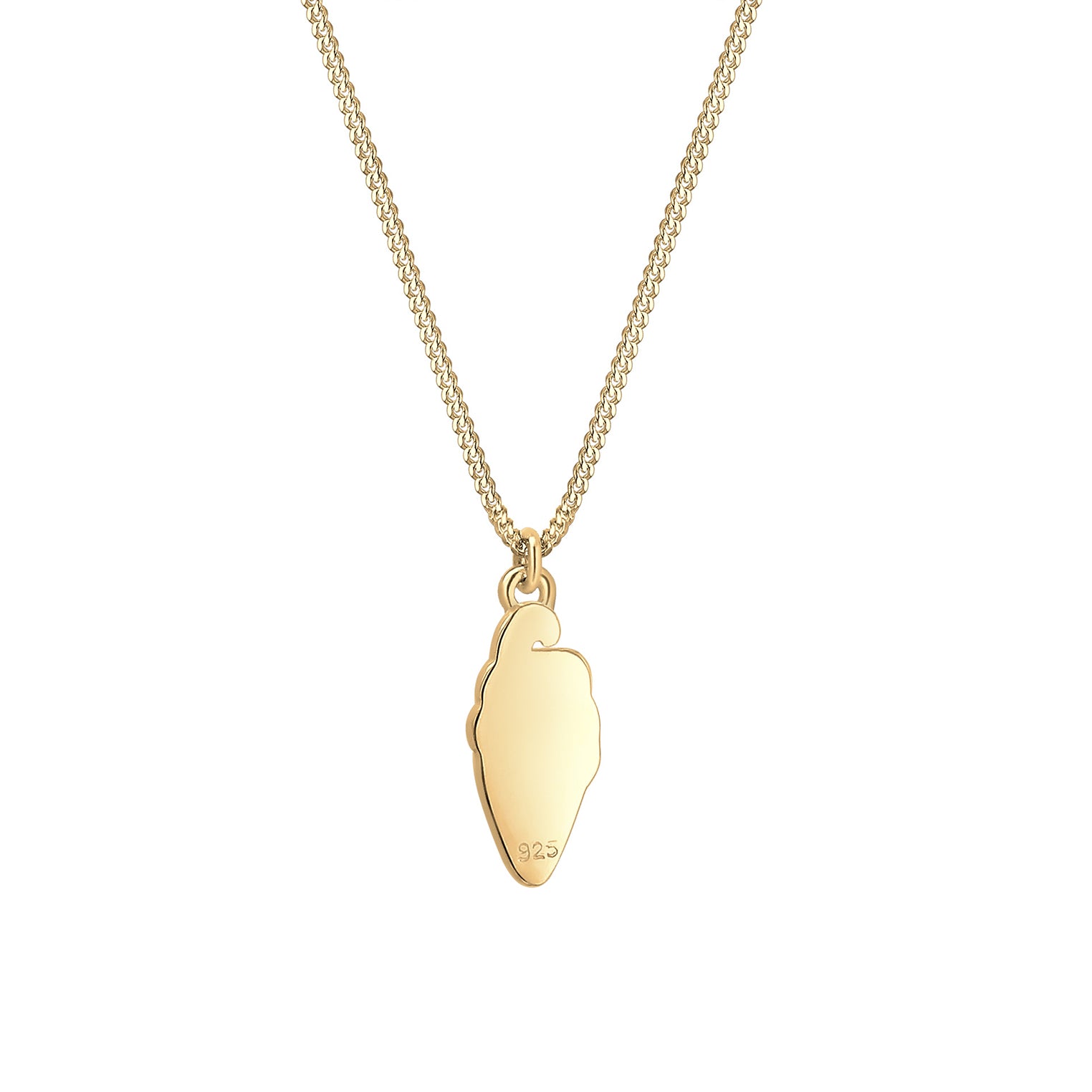 Gold - Elli | Halskette Eis | Emaille | 925 Sterling Silber vergoldet
